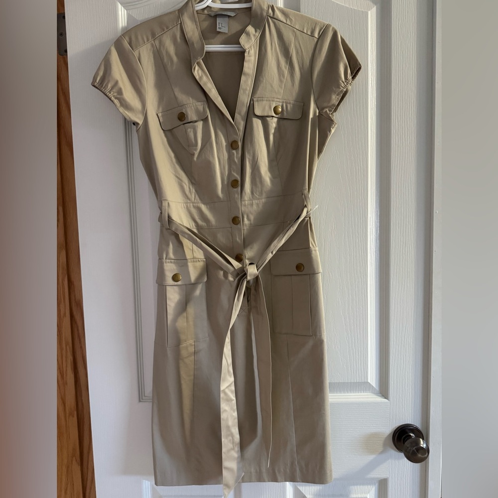 H&M Beige Dress with Belt